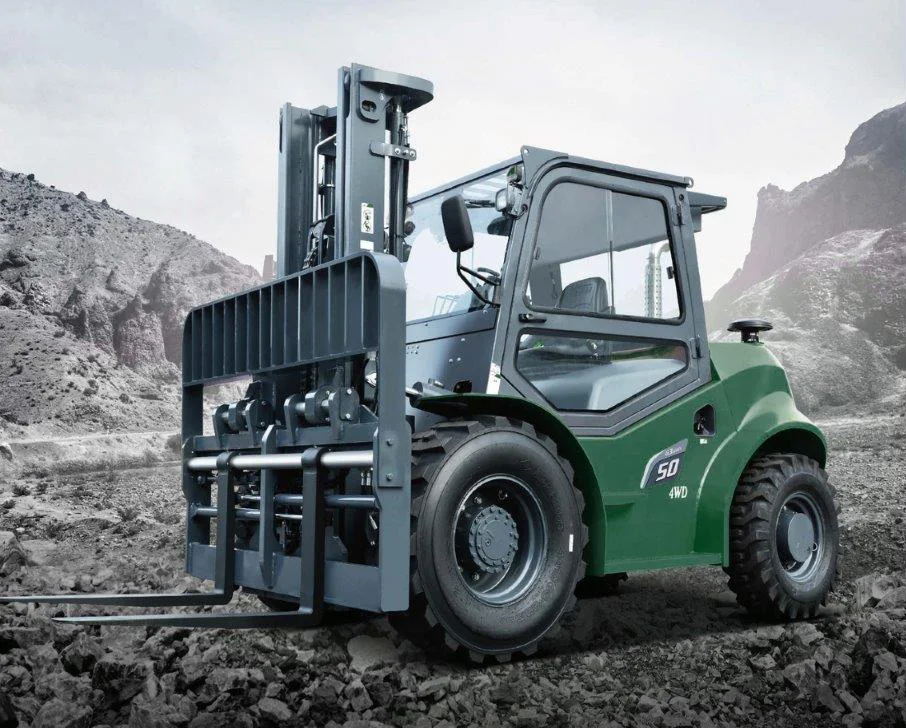 The Bheka rough terrain forklift is built for demanding environments and rugged applications.