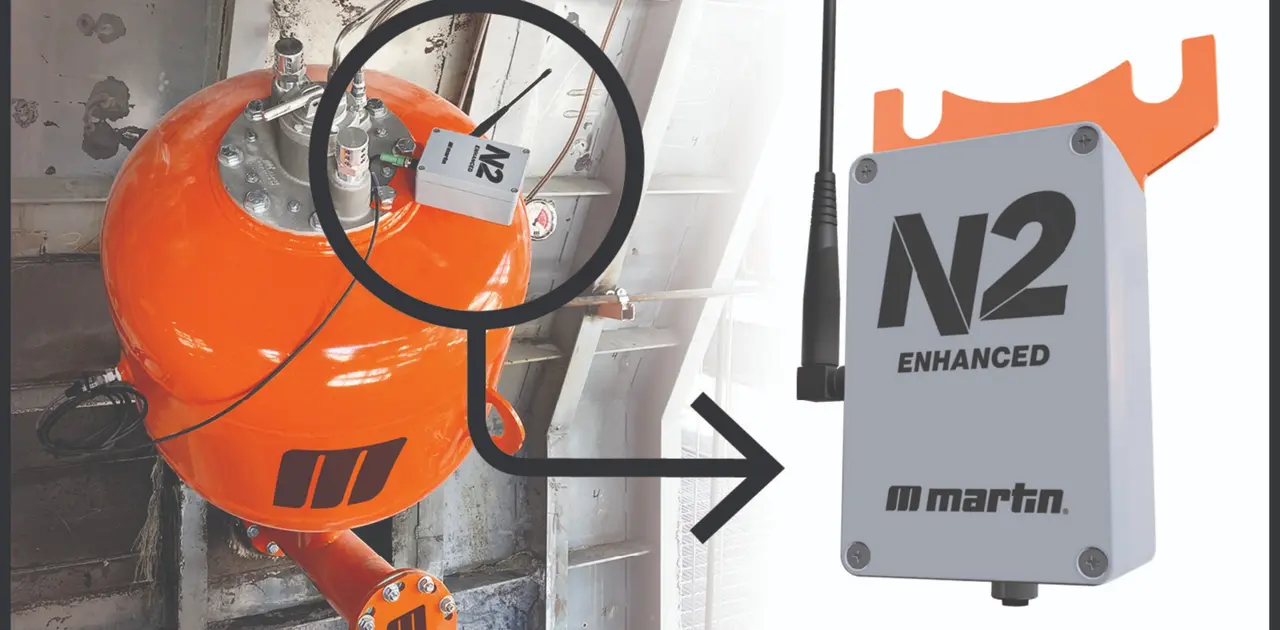 Figure 4 – The N2 sensor sends signals to a central hub that can gather data from up to 1000 units.